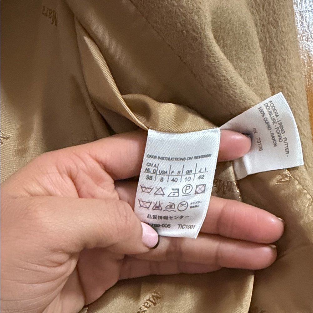MaxMara Womens Classic Camel Hair Blazer - Picture 9 of 14
